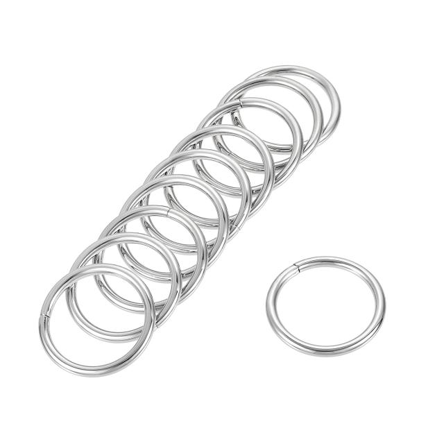 Uxcell メタルoリング 32mm内径 厚さ3 8mm 鉄 リング ハードウェアdiyアクセサリー用 シルバートーン 15個の通販はau Pay マーケット スリーレックス 商品ロットナンバー