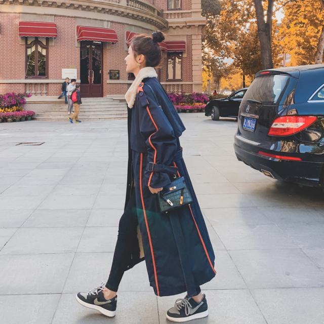 豪華 アウター レディース ロングコート トレンチコート ネイビー 長袖 ライン ボア 個性的 バイカラー 大人可愛い かっこいい おしゃれ カジ 高質で安価 Banjarmasin Kalsel Polri Go Id