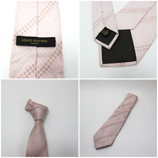 驚きの値段 ルイ ヴィトン シルク ネクタイ ピンク Abランク Louis Vuitton ビジネス メンズ ビトン Lv ロゴ柄 公式通販 Arnabmobility Com