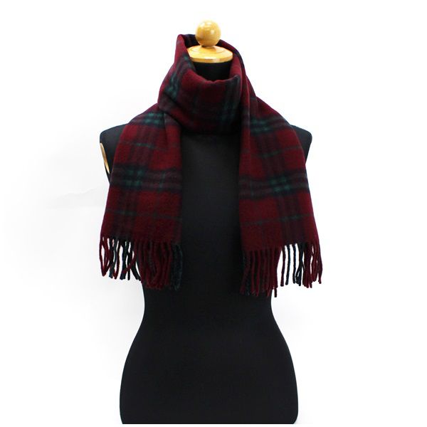 送料無料 バーバリーズ カシミヤ マフラー ボルドー チェック 137 31 5センチ Aランク Burberrys ブランド まふらー レディース 女性 大注目 Radiobjfm Com Br