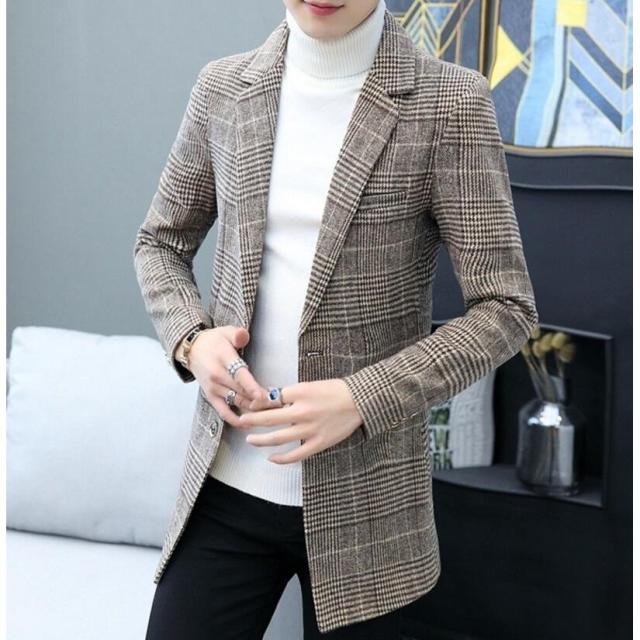 送料無料 チェスターコート メンズ ビジネスジャケット ロング