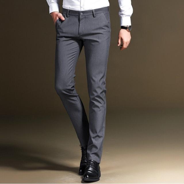 スラックス メンズ ビジネスパンツ 通勤 フォーマル ロングパンツ ストレッチ スキニーパンツ 大人気 紳士 カジュアル 無地 ボトムの通販はau Wowma ワウマ Lindo 商品ロットナンバー