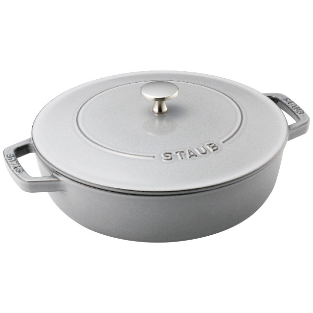 staub ストウブ 「 ブレイザー ソテーパン グレー 24cm 」 両手 鋳物