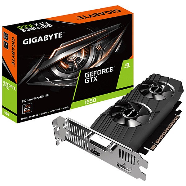 Gigabyte Gv N1650oc 4gl Nvidia Geforce Gtx1650 グラフィックボード Gddr5 4gb Lowprofile 167mmカードサイズ デュアル