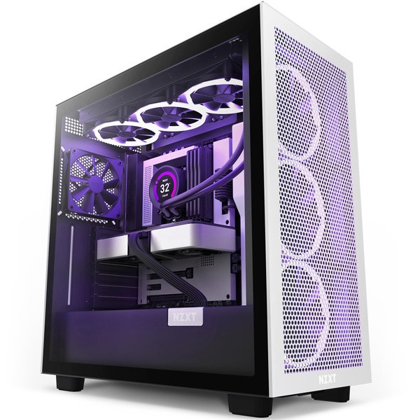 NZXT [CM-H71FG-01] H7 Flow ミドルタワーケース White&Black