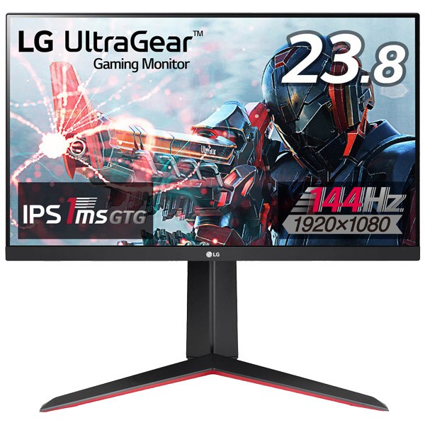 Lg電子 24gn650 B 23 8型ips 1ms Gtg 144hz ゲーミングディスプレイ フルhd ノングレア 3