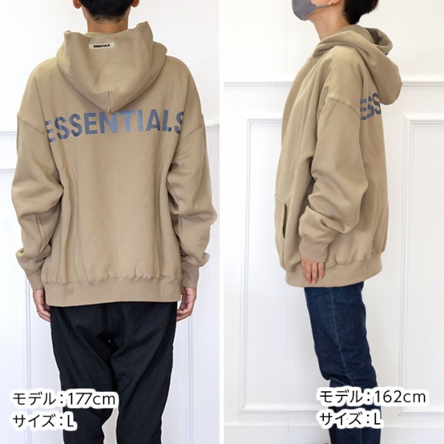 エッセンシャルズ フィアオブゴッド FOG ESSENTIALS FEAR OF GOD パーカー 長袖 裏起毛 ロゴ オーバーサイズ メンズ