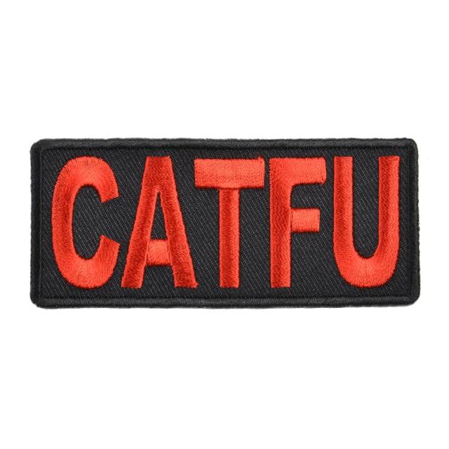 ミリタリーパッチCATFUアイロンシート付
