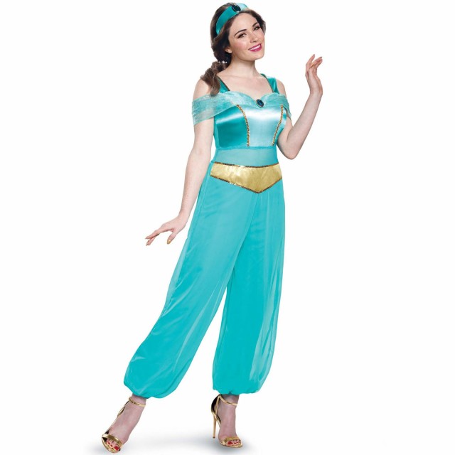 日本最大級 アラジン ジャスミン コスプレ コスチューム 衣装 仮装 大人 ドレス ディズニー Aladdin お買い求めしやすい価格