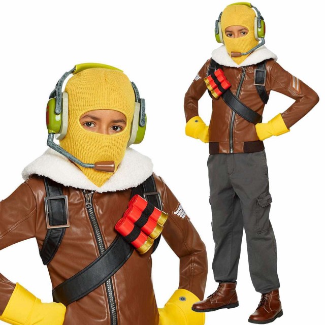 送料無料 フォートナイト ラプター コスプレ 子供用 コスチューム Fortnite スキン 本物 Raptor 服 ハロウィン