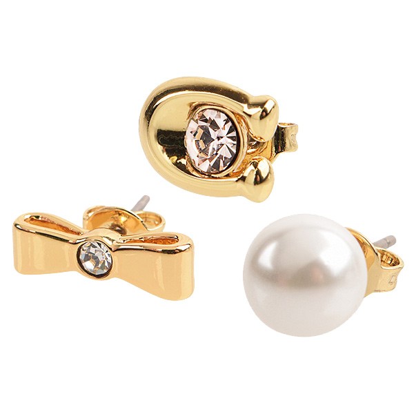 ブランドショッパー付き コーチ Coach ピアス 3点セット アウトレット C77gld 母の日 ブランド Www Conanca Org