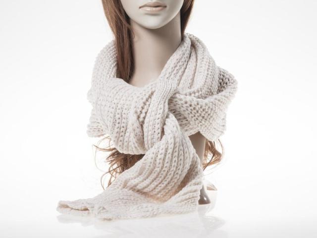 冬 ファッション 男女兼用 防寒対策 お洒落 手編み風 シンプル ニット