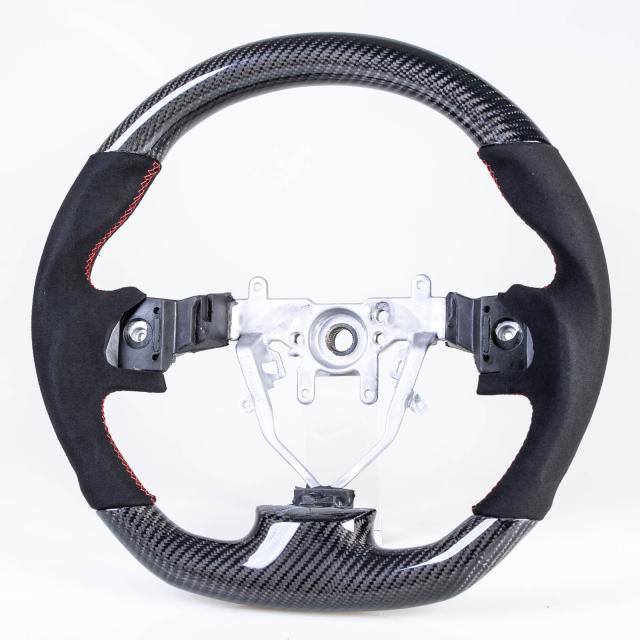値引きする スバル インプレッサ Wrx Sti フォレスター用 08 14 D型 ステアリング ホイール ハンドル カーボン 本革スエード 公式通販 Www Travelstore Tn