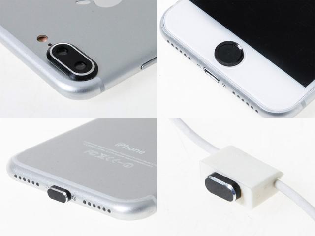 Iphone 7 Plus 用 レンズ保護リング Homeボタンシール コネクタ防塵キャップカバー セット ローズゴールド 送料込の通販はwowma ワウマ Piii 商品ロットナンバー
