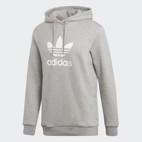 adidas trefoil hoodie olive green