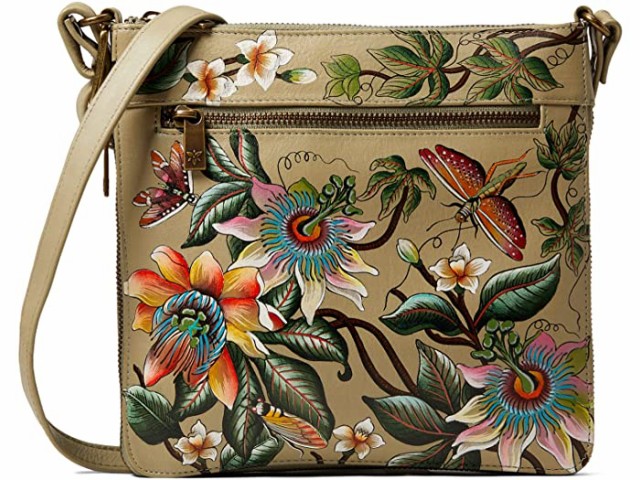 (取寄) アヌシュカ エクスパンダブル トラベル クロスボディ 550 Anuschka Expandable Travel Crossbody 550 Floral Passion