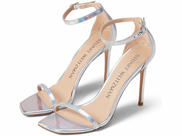 (取寄) スチュアート ワイツマン ヌーディストカーブ 100 サンダル Stuart Weitzman Nudistcurve 100 Sandal Silver