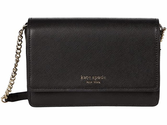 (取寄) ケイトスペード スペンサー サフィーノ レザー フラップ チェイン ウォレット Kate Spade New York Spencer Saffiano Leather Fl