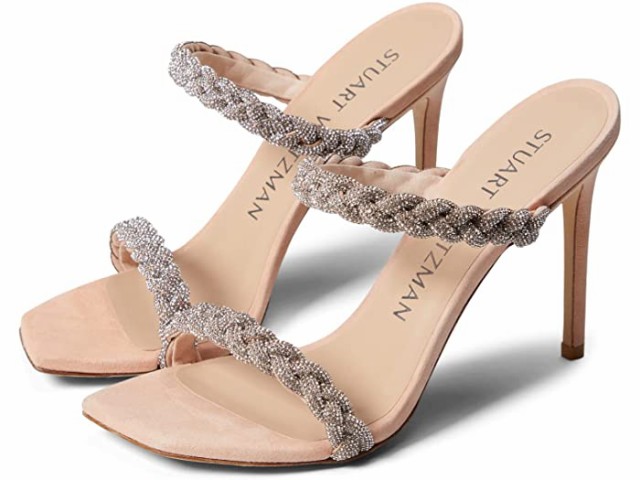 (取寄) スチュアート ワイツマン アディソン 100 サンダル Stuart Weitzman Addison 100 Sandal Poudre