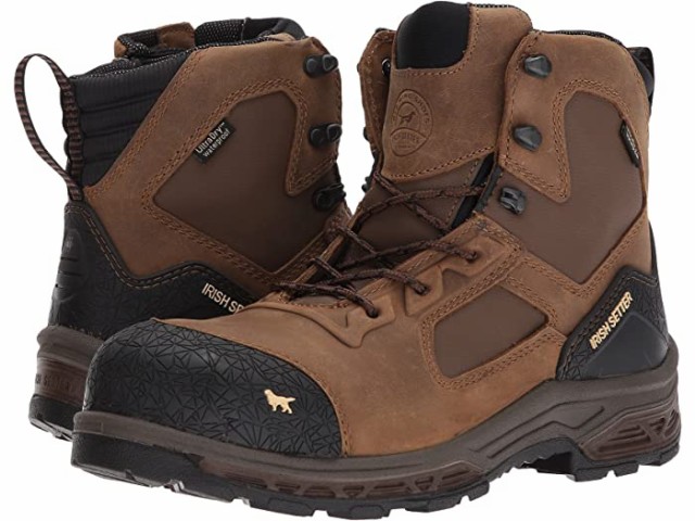 (取寄) アイリッシュセッター 6 ウォータープルーフ サイド-ジップ EH Irish Setter Kasota 6 Waterproof Side-Zip Composite-Toe EH Br