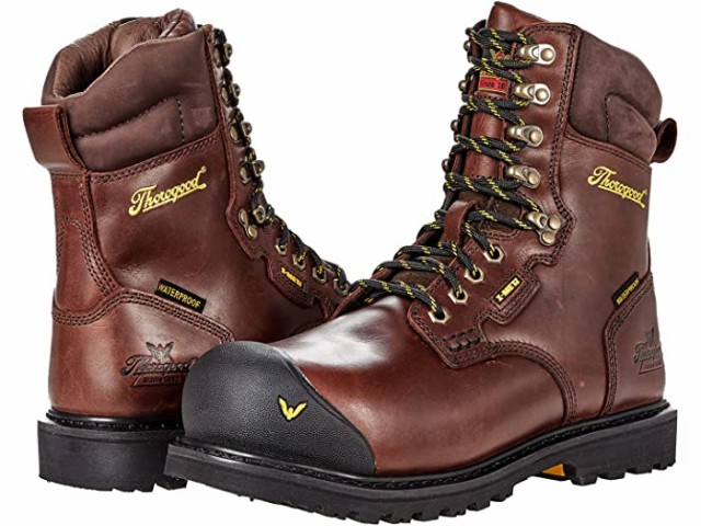 (取寄) ソログッド 8 セーフティー トゥ ウォータープルーフ Thorogood 8 Metguard Safety Toe Waterproof Brown