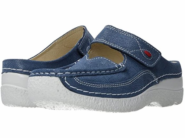 (取寄) ウォーキー ロール スリッパ Wolky Roll Slipper Denim Caviar