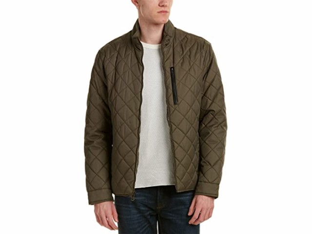 (取寄) コールハーン メンズ キルテッド ナイロン ジャケット Cole Haan Mens Quilted Nylon Jacket Olive