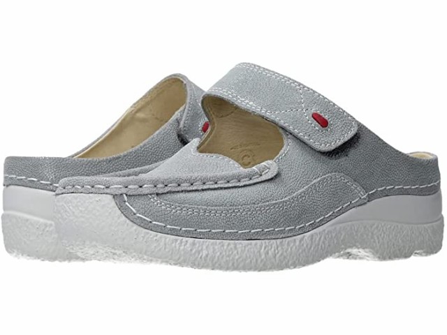 (取寄) ウォーキー ロール スリッパ Wolky Roll Slipper Light Grey Caviar