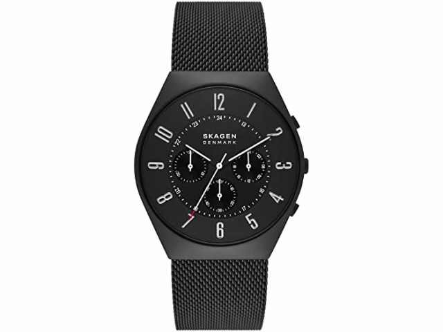 (取寄) スカーゲン 42 ミリ クロノグラフ スリー-ハンド クロノ ウォッチ Skagen 42 mm Grenen Chronograph Three-Hand Chrono Watch Bl