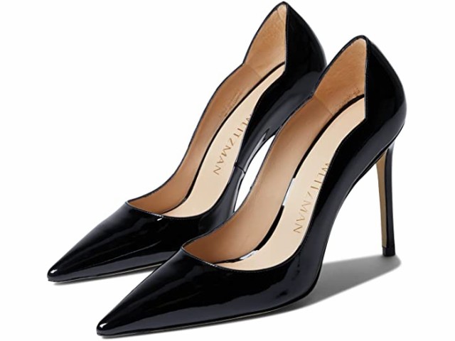 (取寄) スチュアート ワイツマン スチュアート 100 スカルプ ポンプ Stuart Weitzman Stuart 100 Scallop Pump Black