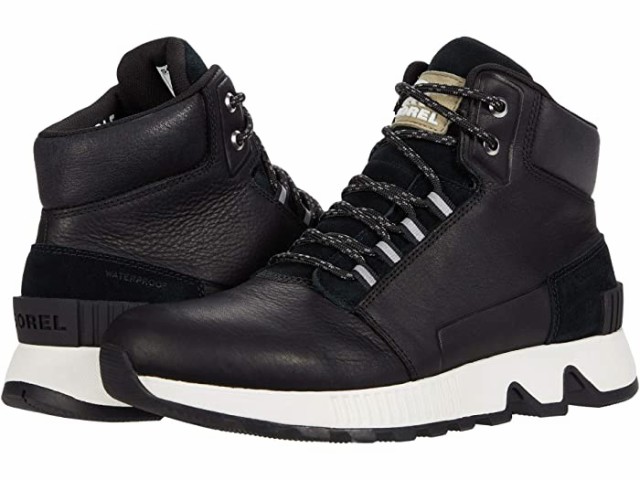 (取寄) ソレル ミッド レザー ウォータープルーフ SOREL Mac Hill Mid Leather Waterproof Black