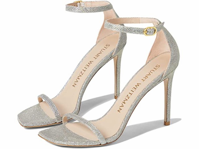 (取寄) スチュアート ワイツマン ヌーディストカーブ 100 サンダル Stuart Weitzman Nudistcurve 100 Sandal Platino 1