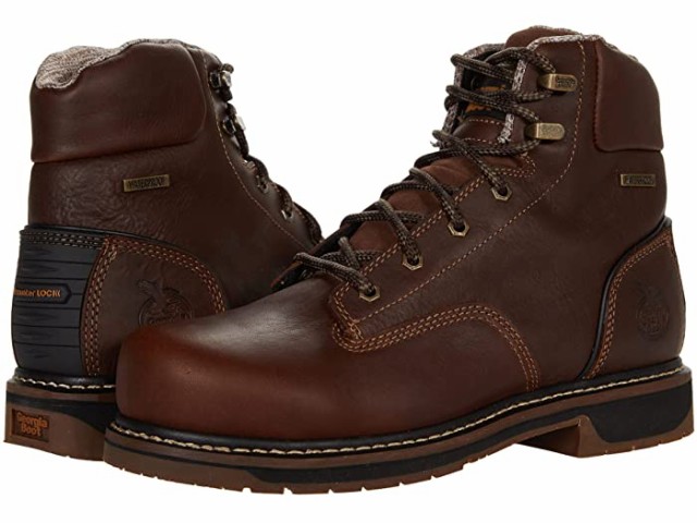 (取寄) ジョージア ブーツ Lt エッジ 6 アロイ トゥ Georgia Boot AMP LT Edge 6 Alloy Toe Brown