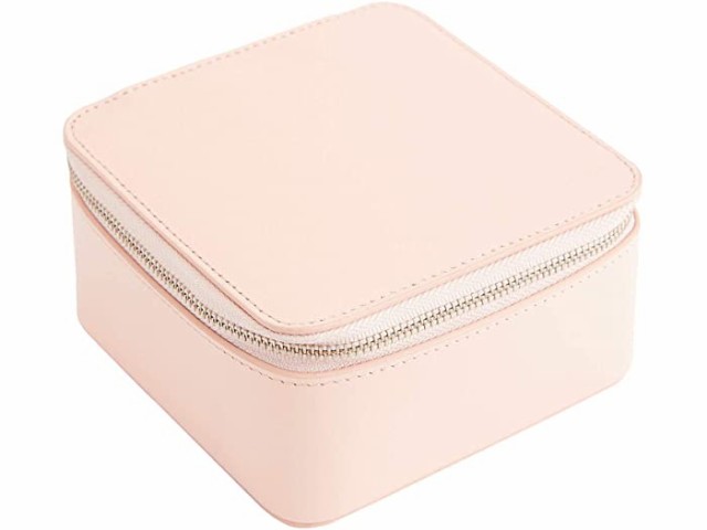 (取寄) ロイス ニュー ヨーク レザー トラベル ジュエリー ケース ROYCE New York Leather Travel Jewelry Case Light Pink