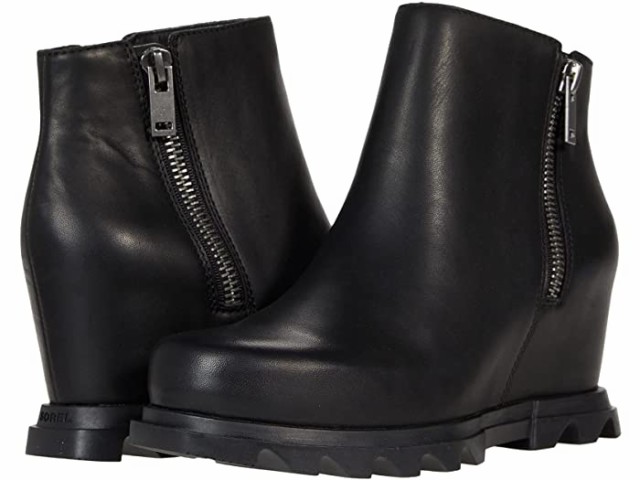 (取寄) ソレル ジョアン オブ アークティック ウェッジ 3 ジップ SOREL Joan of Arctic Wedge III Zip Black/Sea Salt