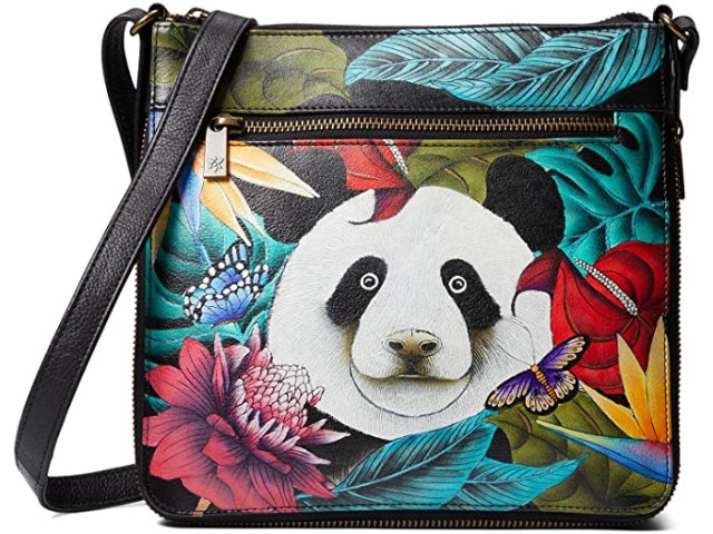 (取寄) アヌシュカ エクスパンダブル トラベル クロスボディ 550 Anuschka Expandable Travel Crossbody 550 Happy Panda