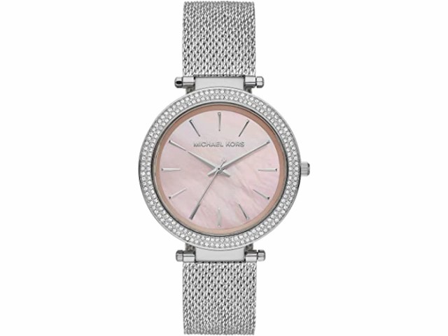 (取寄) マイケルコース スリー-ハンド メッシュ ウォッチ Michael Kors Darci Three-Hand Mesh Watch Silver