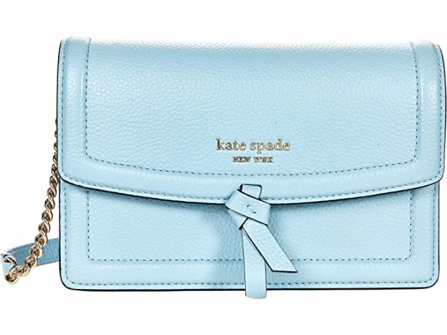 (取寄) ケイトスペード ノット フラップ クロスボディ Kate Spade New York Knott Flap Crossbody Teacup Blue