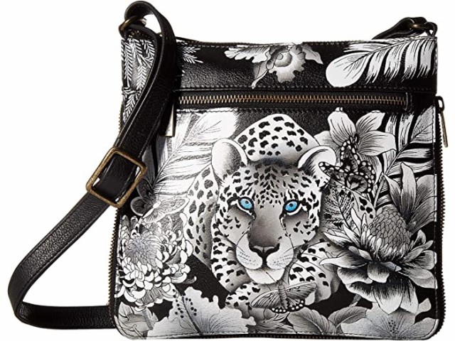 (取寄) アヌシュカ エクスパンダブル トラベル クロスボディ 550 Anuschka Expandable Travel Crossbody 550 Cleopatras Leopard