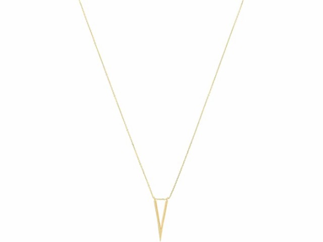 (取寄) ディー バークレー 18 14 V ネックレス Dee Berkley 18 14 KT. V Necklace Gold