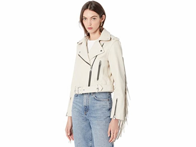 (取寄) オールセインツ アイラ タッセル ジャケット AllSaints Ayra Tassel Jacket White