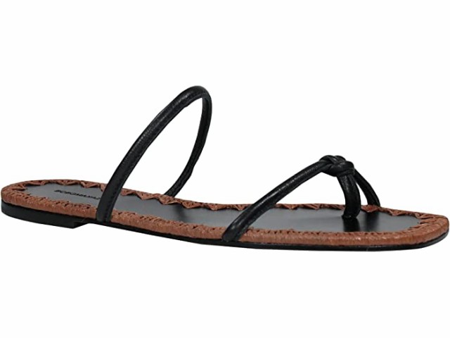 (取寄) BCBGマックスアズリア バリ レザー フラッツ サンダル BCBGMAXAZRIA Bali Leather Flat Sandal Black/Tan