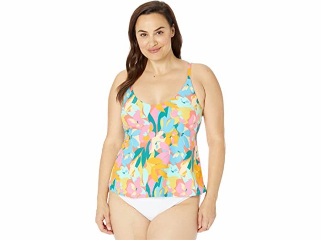 (取寄) アン コール プラス サイズ イージー TRI タンキニ Anne Cole Plus Size Easy Tri Tankini Multi