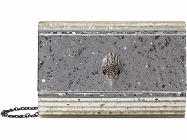 (取寄) カートガイガー ロンドン パーティー イーグル クラッチ ドレンチ Kurt Geiger London Party Eagle Clutch Drench Silver