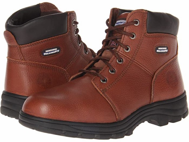 (取寄) スケッチャーズ ワーク - リラックスト フィット SKECHERS Work Workshire - Relaxed Fit Brown