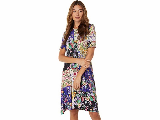 (取寄) ジョニー ワズ スカイ フラワー スイング ドレス Johnny Was Sky Flower Swing Dress Multi