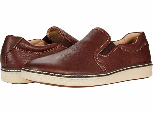 (取寄) ジョンストン&マーフィー スリップ-オン Johnston & Murphy Mcguffey Slip-On Dark Brown Full Grain