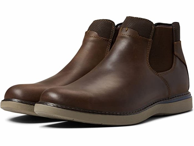 (取寄) ナン ブッシュ プレーン トゥ チェルシー ブート Nunn Bush Bayridge Plain Toe Chelsea Boot Brown CH