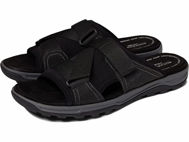 (取寄) ロックポート トレイル テクニック ベルクロ スライド Ii Rockport Trail Technique Velcro Slide II Black