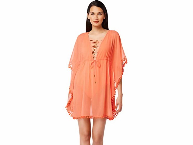 (取寄) ブルー ロッド ビーティー カフタン カバーアップ Bleu Rod Beattie Gypset Caftan Cover-Up Coral Chic